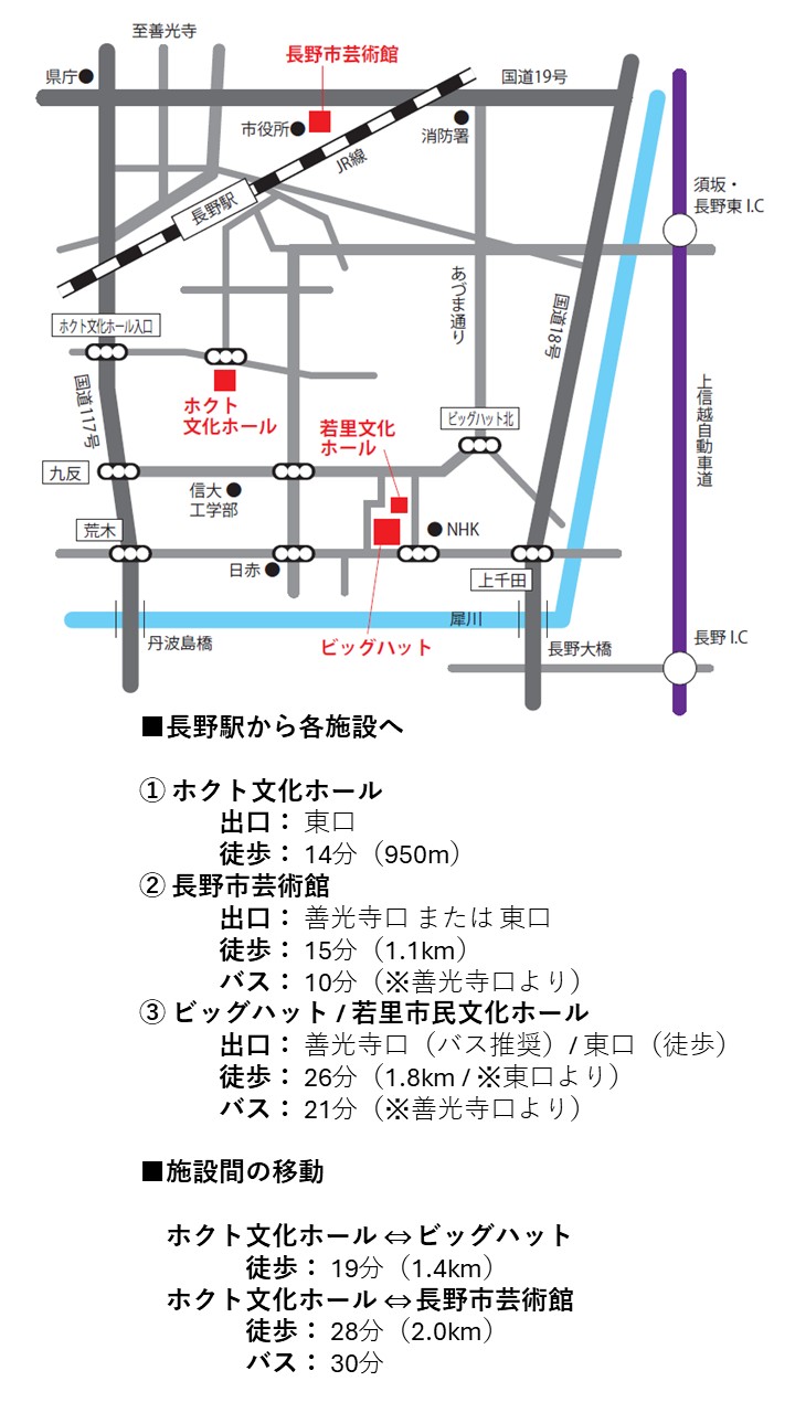 各会場の地図